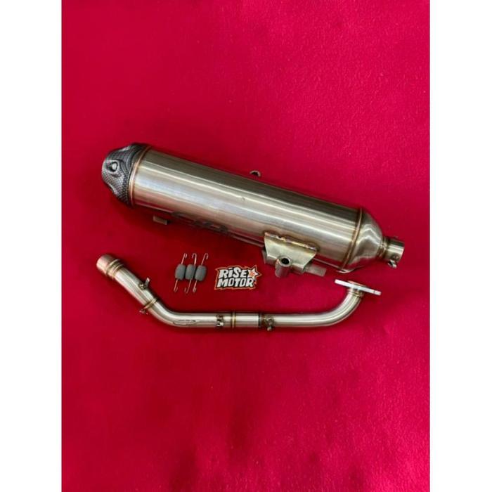 KNALPOT CLD C2 N NEW STAINLES MOTIF KARBON