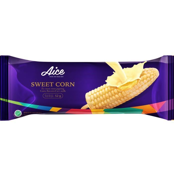 ap1q- Aice Ice Cream Sweet Corn Es Krim (1 Karton = Isi 40 Pcs) Eskrim