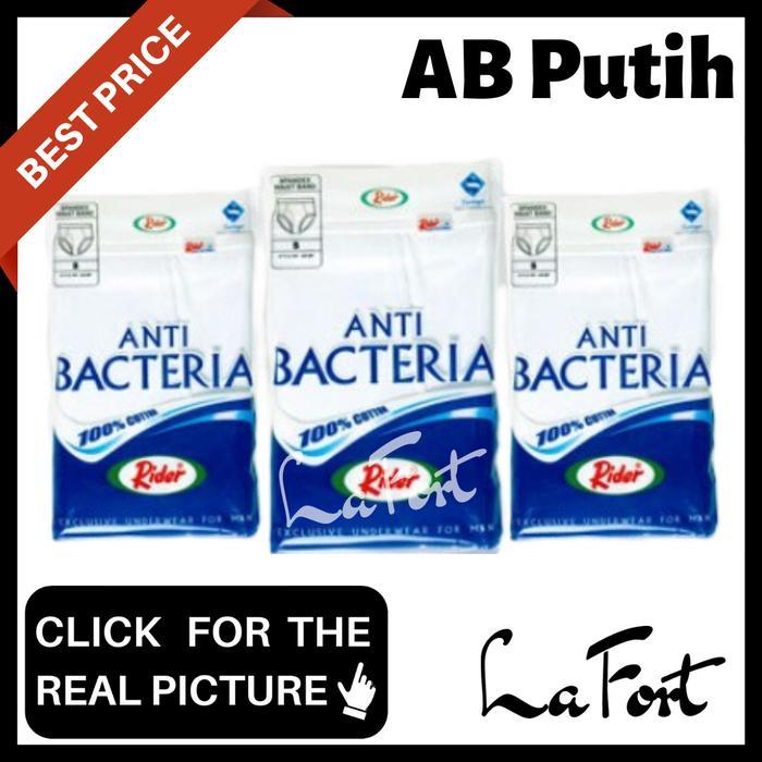 Re0H- Termurah Celana Dalam Rider Anti Bakteri Putih 325 B Pria Ori Cd Cowo