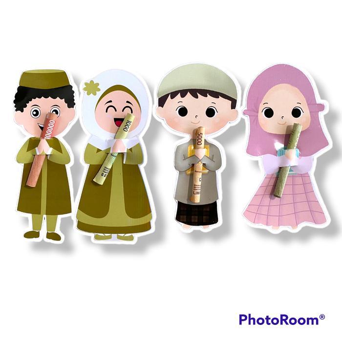 New Amplop Lebaran Peluk uang 2023 - Amplop Lebaran Murah Kertas plus Plastik amplop lebaran unik