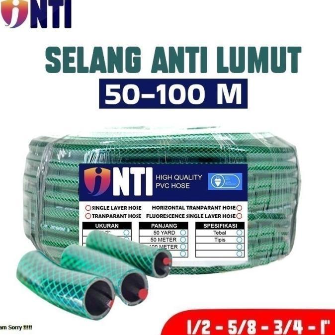 Selang Air Anti Lumut 50 Meter Sampai 100 Meter / Selang Taman / Selang Cuci Motor / Selang Benang