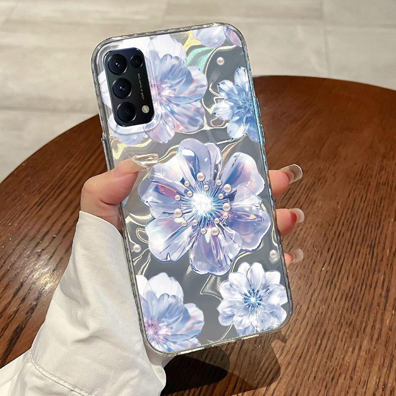 Casing Hp OPPO Reno 5 4G Reno 5 5G Reno5 Reno 5K 5G Reno5 K Find X3 Lite Case Casing Pola Bunga Kris