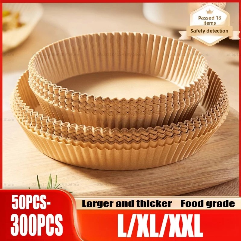 Square&Round&Rectangle Disposable Baking Paper Hot Air Fryer Paper Airfryer Cooking Baking Reusable