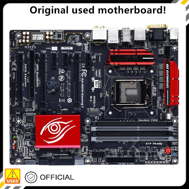For GA-Z97X-Gaming 7 Z97X-Gaming Desktop Motherboard Z97 LGA 1150 For Core i7 i5 i3 DDR3 SATA3 USB3.