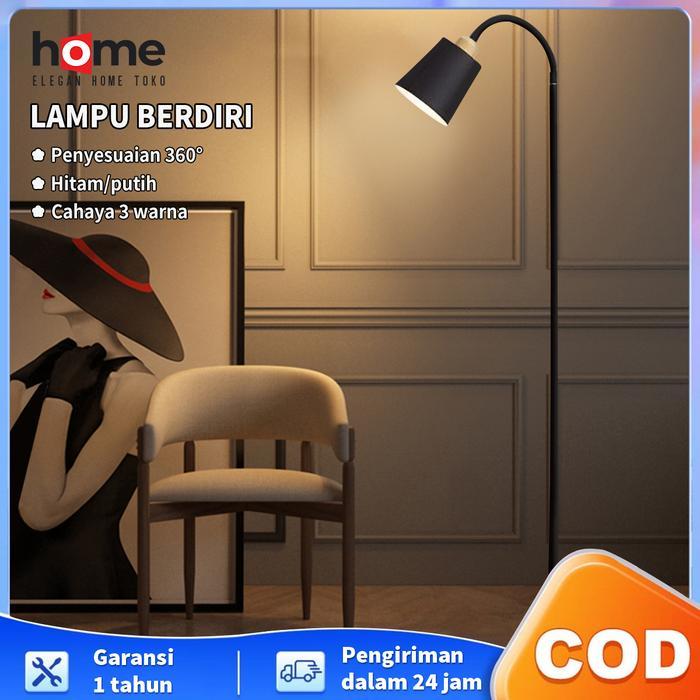 BERKUALITAS Garansi 1 tahun E.HOME Lampu Berdiri Ruang Tamu Aesthetic 130CM Lampu Tidur Aesthetic