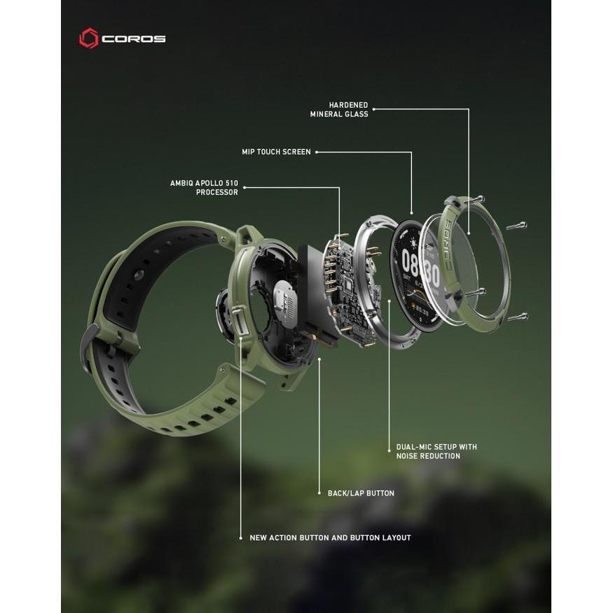 tknb- Coros Nomad Gps Adventure Watch With Voice Comand Sport Watch Jam Tangan Premium