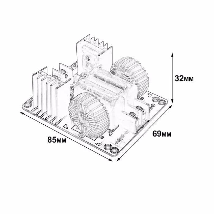 ebpd- 1000W 20A Zvs Induction Board Heating Module Flyback Driver