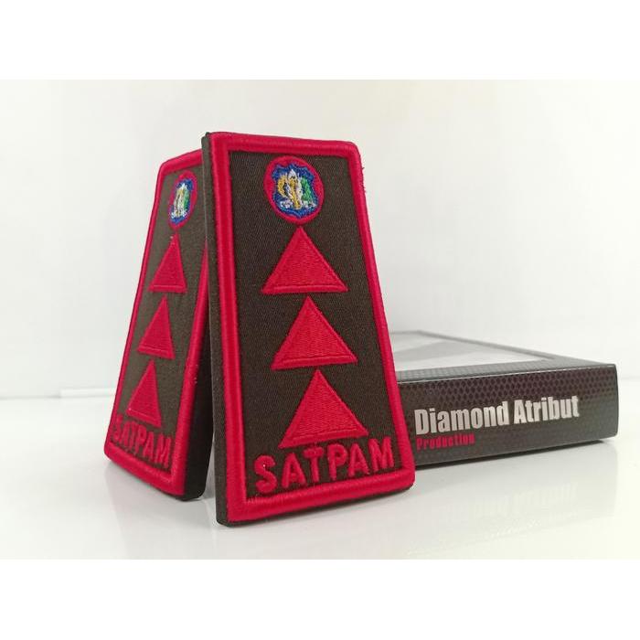 ASLI PANGKAT SATPAM PDH MANAJER TIGA BORDIR TIMBUL KUALITAS TERBAIK READY STOCK