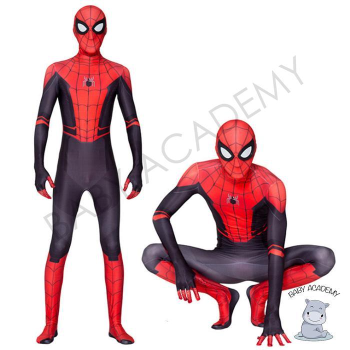 Kostum Spiderman Far From Home Lengkap Topeng Anak Laki Laki Dewasa Premium