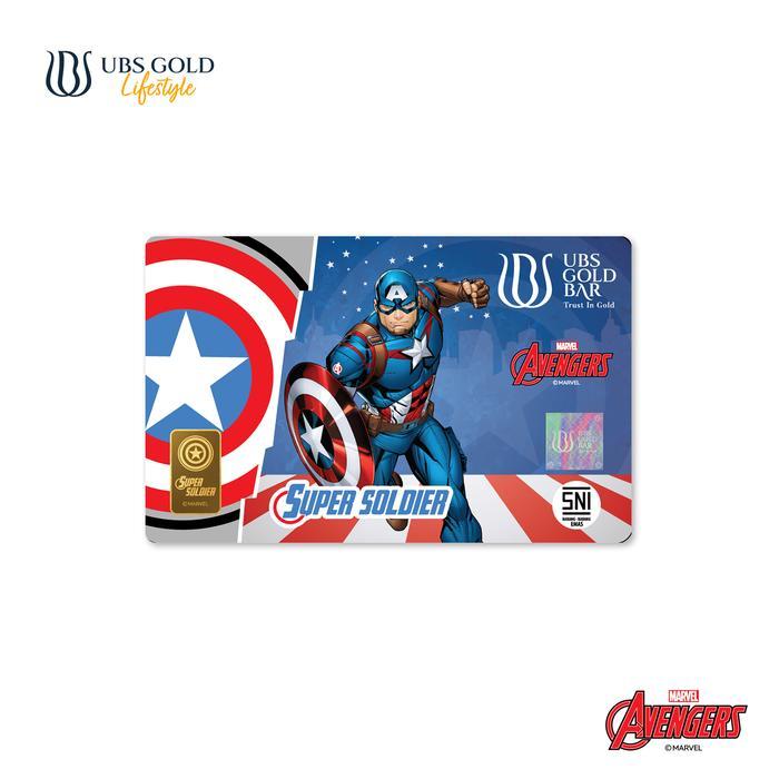 Ubs Gold Logam Mulia Marvel Avengers Captain America 1 Gr