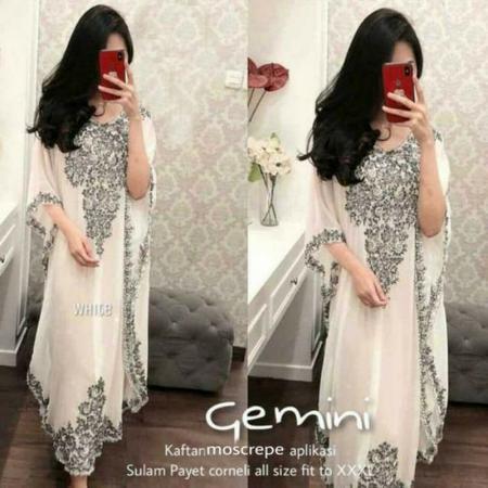 Baju Kaftan Bordir Payet Jumbo / Kaftan Modern
