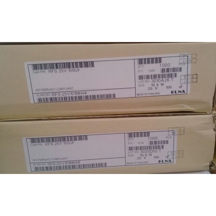 2020 Hot Sale 10Pcs/30Pcs Elna Silmic Ii Rfs Origl Authentic 100Uf/25V New Spot Silmicii 100Uf25