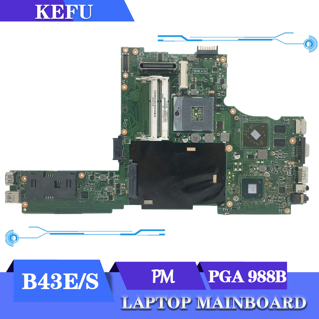 KEFU B43E/S Mainboard For ASUS PRO ADVANCED B43E B43S B43A B43J B43V B43F B43VC Laptop Motherboard S