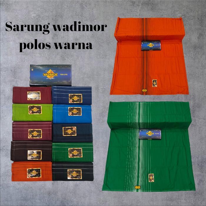 Sarung Wadimor Polos Fc Warna Polos Dewasa Pria Salur