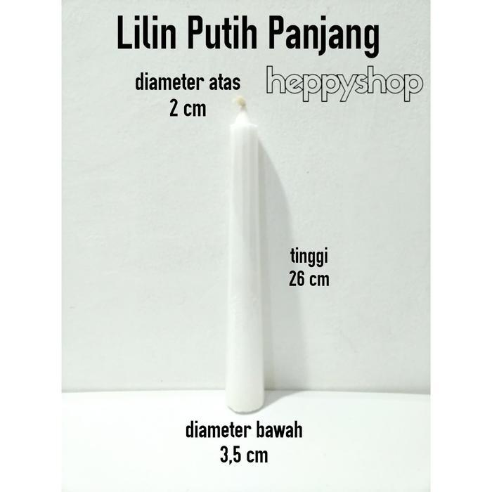 Lilin Putih Panjang, Lilin Putih Tinggi, Lilin Natal, Lilin Gereja