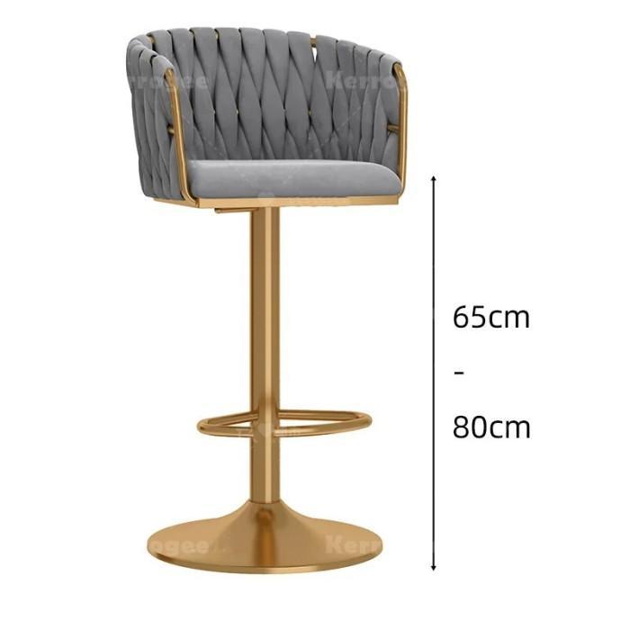 Kursi Bar Bulat Kursi Bar Velvet Stainless Kursi Bar Beludru Stainless Bar Chair Kursi Bar Besi
