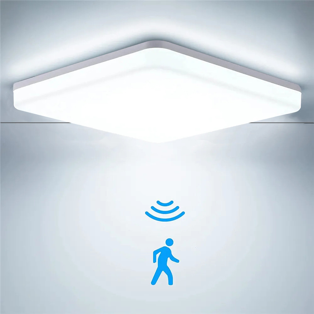 Ultra Thin Waterproof Led Ceiling Lamp Bathroom 30W 20W 15W PIR