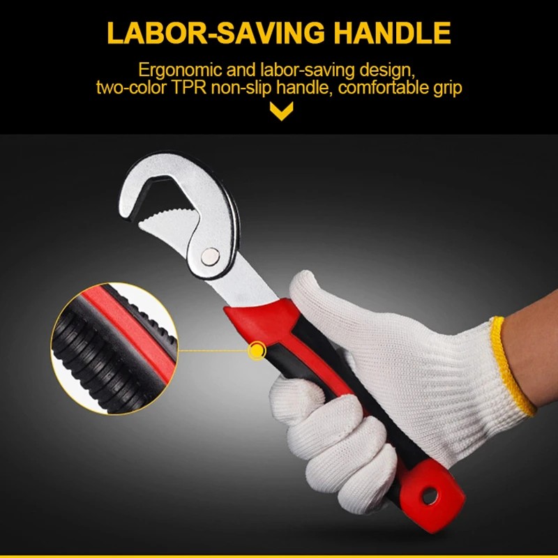 Universal Wrench Tool Set Adjustable Open Mouth Portable Torque Ratchet Oil Filter Wrench Car Bicycl