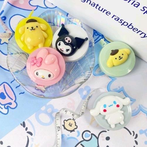Meteran Baju Mini/Meteran Gulung Mini Sanrio/Meteran Mini Gulungan Karakter Sanrio