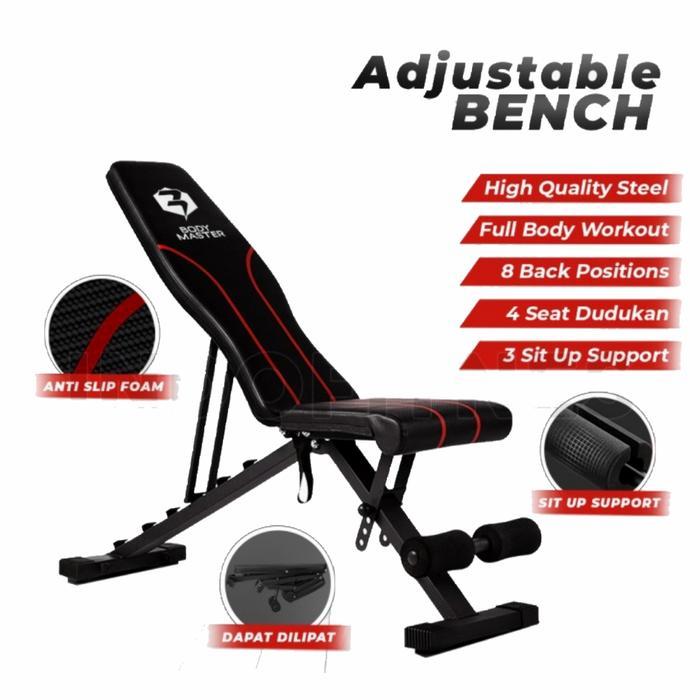 ADJUSTABLE BENCH PRESS/BANGKU KURSI FITNESS/SIT UP GYM
