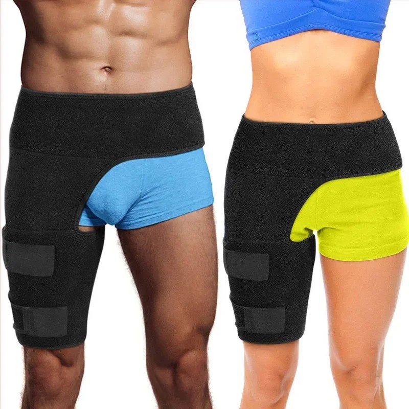 Sciatica Nerve Pain Thigh Compression Brace for Hip Joints Arthritis Groin Wrap Brace Protector Belt