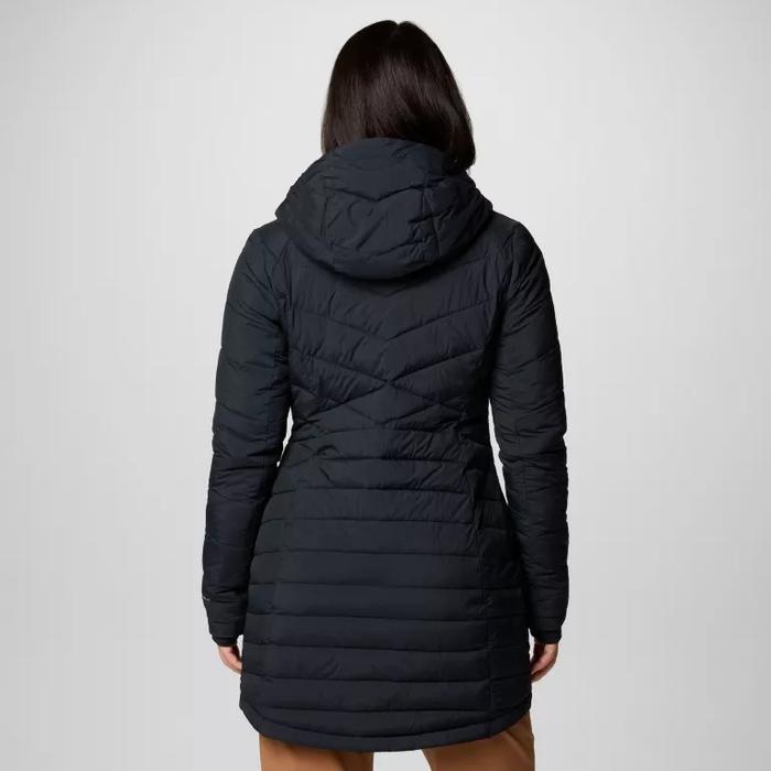 Columbia Women's Joy Peak II Hooded Mid Insulated Jacket Winter Omni-Heat Infinity - Black Promo