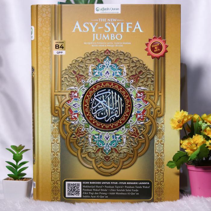 [Voucher] Alquran ASY-SYIFA AKBAR B4 Tajwid Waqaf Ibtida Terjemah Perkata Latin Al-Quran Jumbo Per