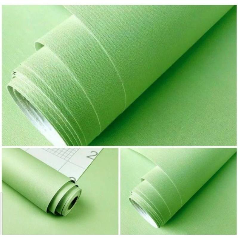 WALLPAPER STIKER DINDING POLOS HIJAU