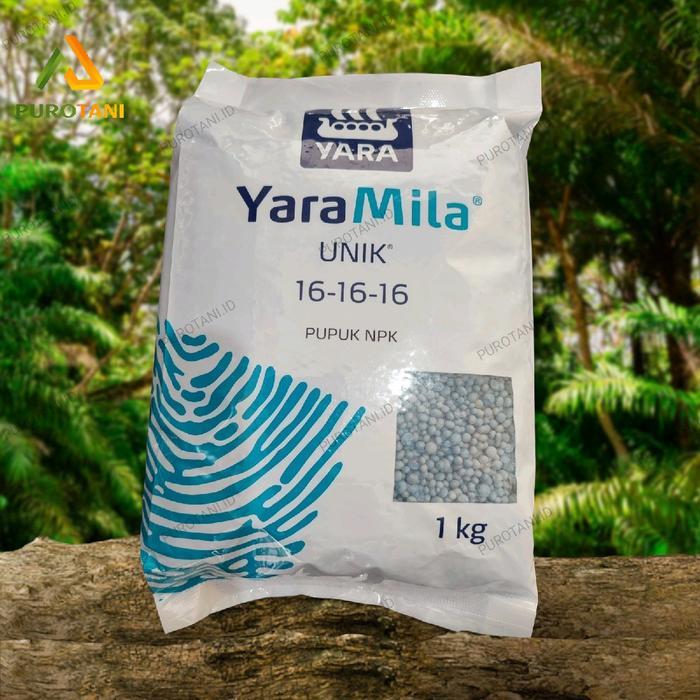 Thejaguar1 Pupuk Tanaman Npk Mutiara Yaramila Unik 16-16-16 1Kg Original Pack Yara Mila