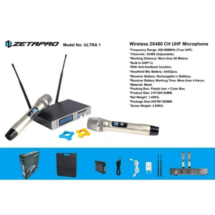 MIC WIRELESS ZETAPRO ULTRA 1 / ZETAPRO ULTRA 1 / MIC ZETAPRO ORIGINAL