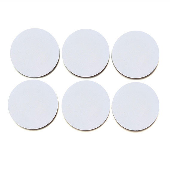 25mm Diameter 13.56MHz ISO14443A 888bits NFC216 tags NFC 216 PVC Coin Cards