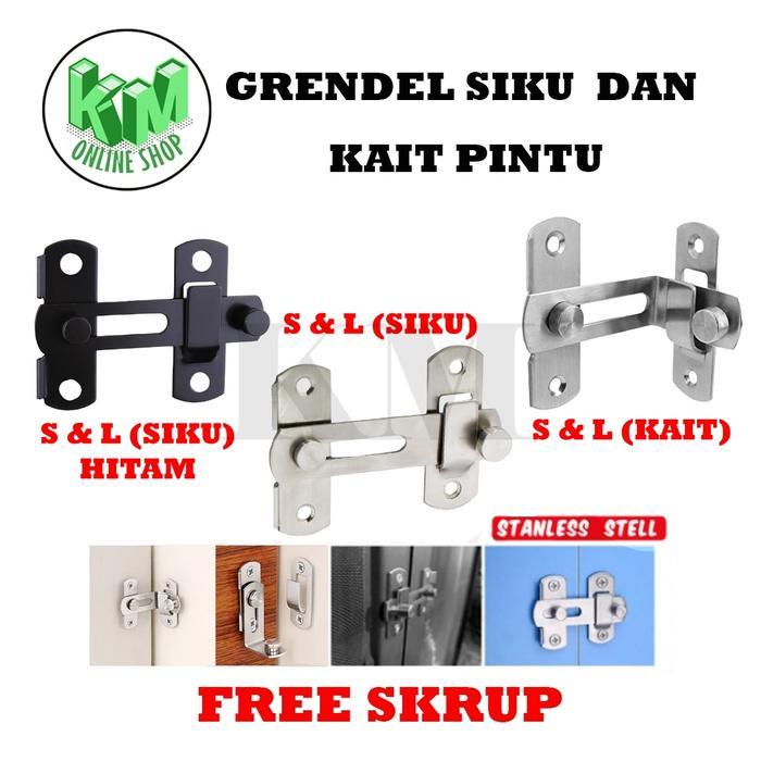 New Grendel Slot Pintu S (Kecil) / Kunci geser pintu / lemari geser Minim