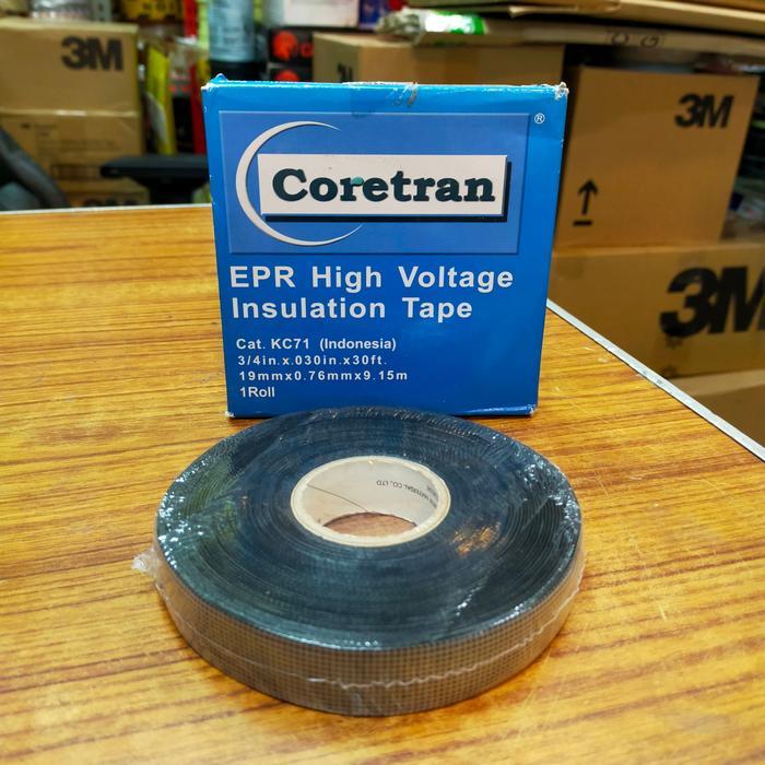 Lakban Karet rubber splicing tape Coretran - Isolasi Listrik Cotran