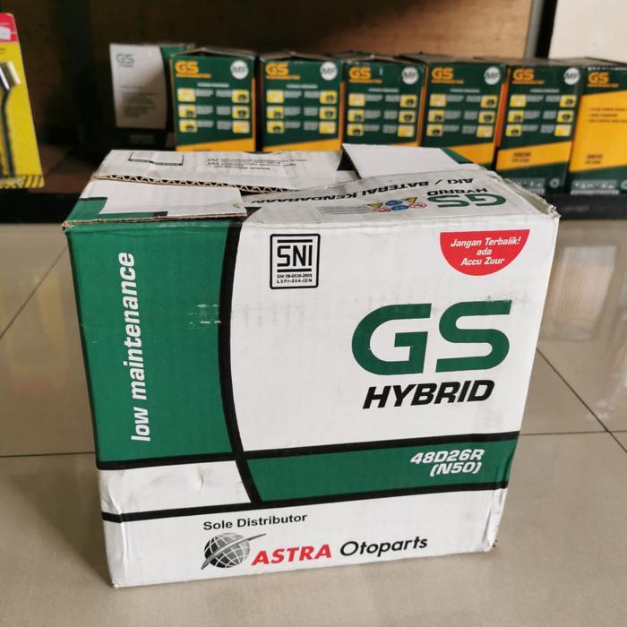 Aki Kijang/ Gs Hybrid N50/ Gs N 50/ Gsn50 Astra Otoparts/ Aki Genset Car