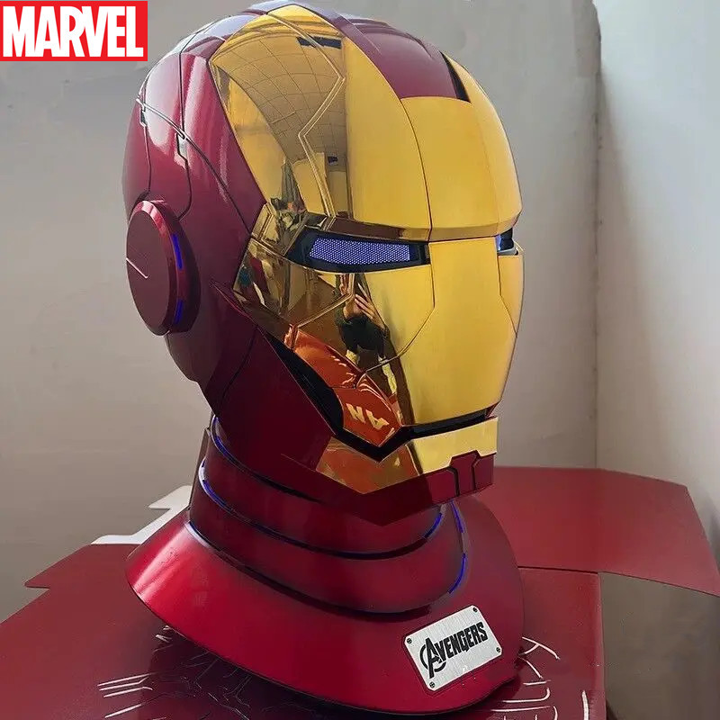Iron Man Mk50 MK5 Helmet 1/1 Automatic Mask Remote Voice Control Collection Level Iron Man Autoking
