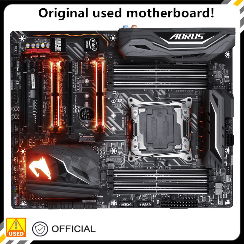 For X299 AORUS Gaming 3 Used original For Intel X299 Socket LGA 2066 DDR4 128G motherboard LGA2066 M
