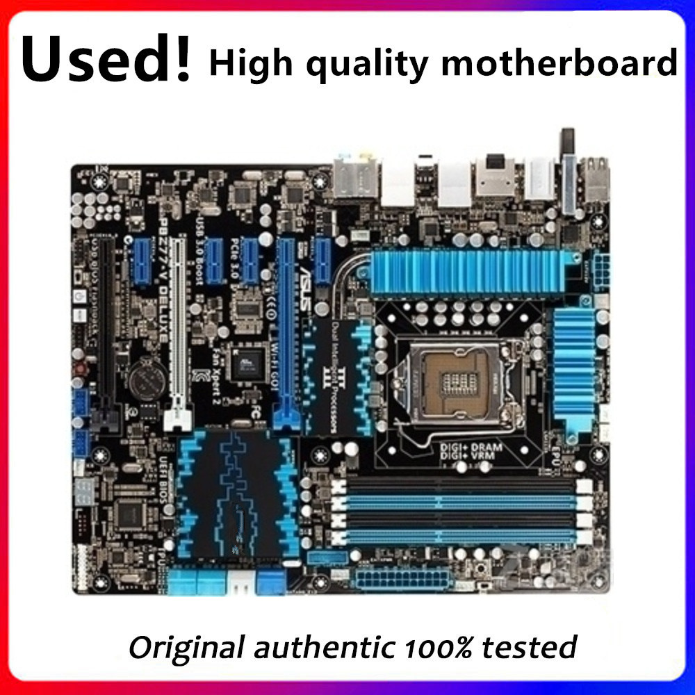 For P8Z77-V DELUXE Computer Motherboard LGA 1155 DDR3 For Intel Z77 P8Z77 Desktop Mainboard SATA II 