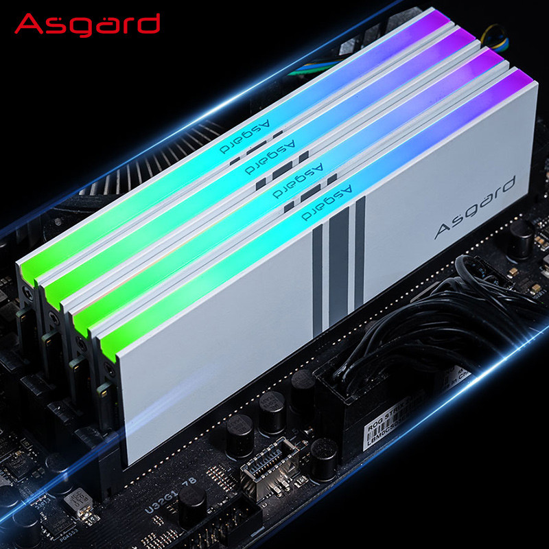 Asgard memoriam ram ddr 4 8GBx2 3200MHz 3600MHz DDR4 RGB RAM Valkyrie Series RGB RAM Polar White ddr