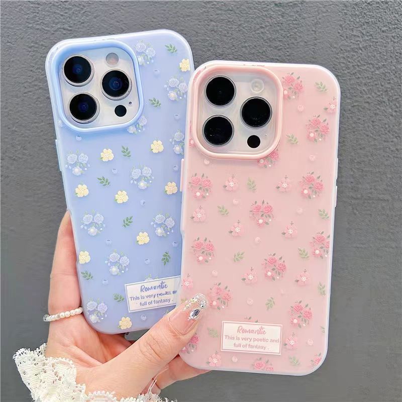 2 In 1 Bunga Luar Negeri Case Hp Realme Note 70 C75 C71 C75X 60X Case