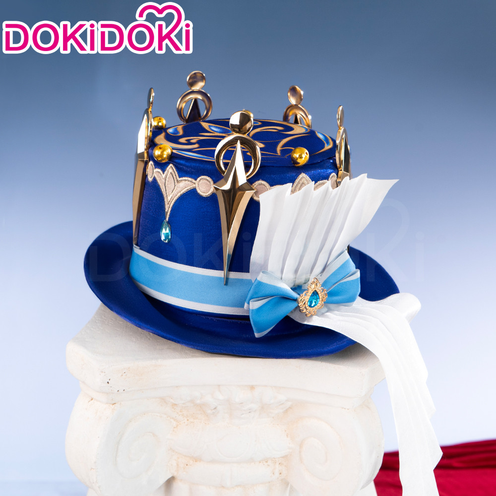  Focalors Furina Hat Game Genshin Impact Cosplay DokiDoki Fontaine Furina Hydro Women Blue