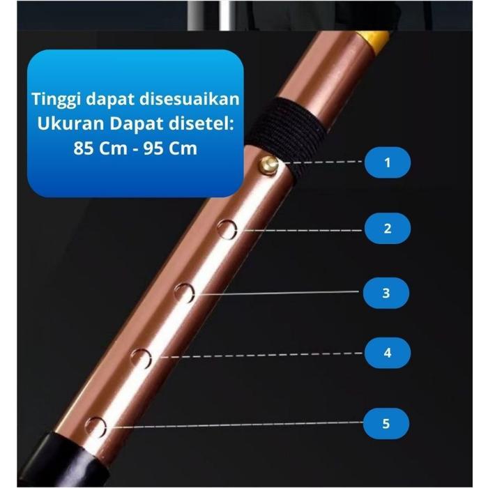 TERLARIS Tongkat Trekking / Tongkat Pemandu / Tongkat Jalan / Tongkat Pendaki / Tongkat Daki Gunung