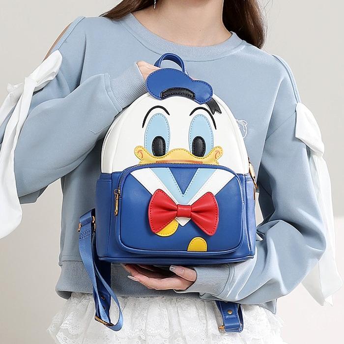 Mesuca Megos Disney Donald Duck Backpack - Tas Ransel Fashionable Wanita