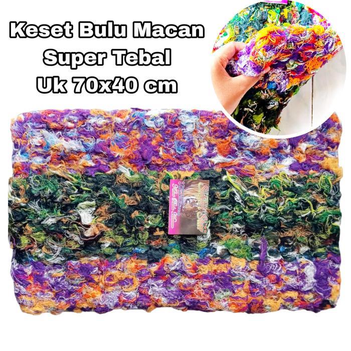 Promo keset bulu macan jumbo tebal empuk halus