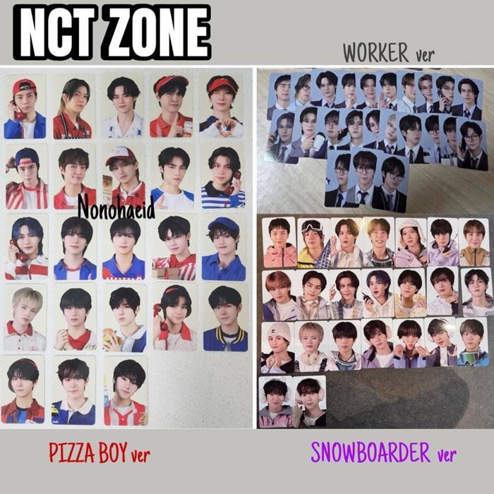 adra- Konsep Nct Zone Cupid Pizza Boy Worker Snowboarder Photocard Official