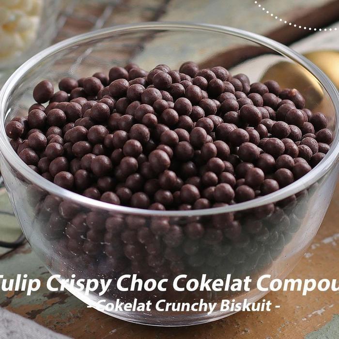 ls56- Tulip Crispy Choc 100Gr Crispearls Chocolate Crispy Choco Ball Cokelat Topping