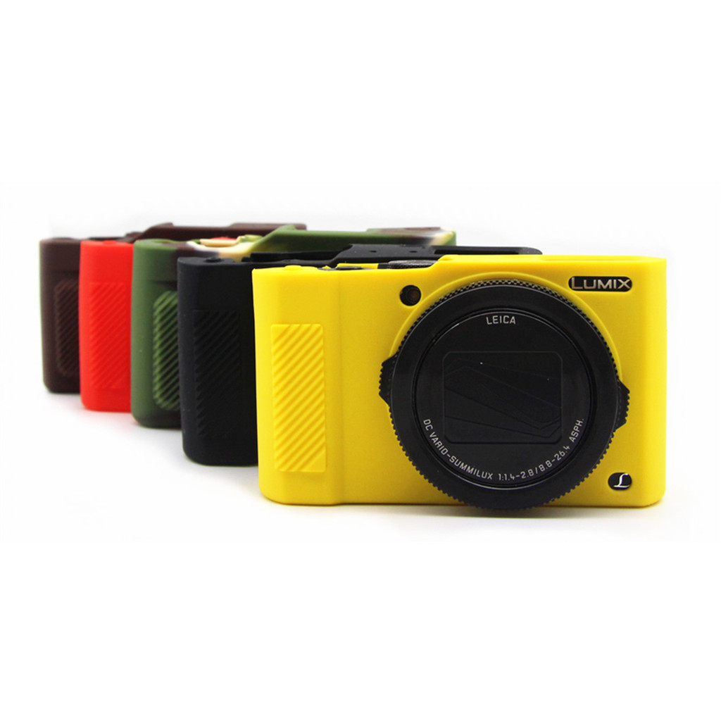 Soft Silicon Rubber Case Cover Frame Body Protector For Lumix Dc Lx10 Lx15