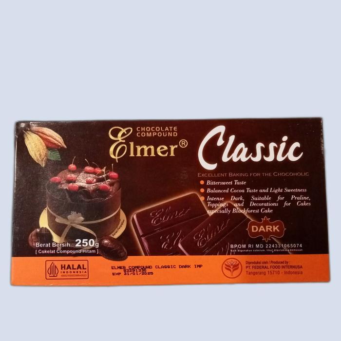 Elmer Dark Compound 250G Elmer Cokelat Compound Hitam 250G Murah