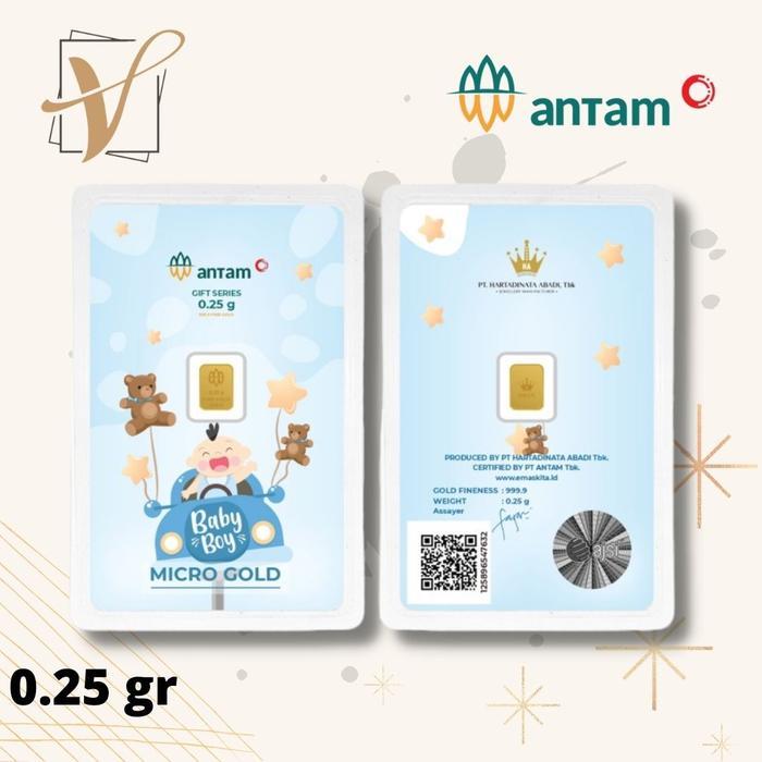 Logam Mulia Antam Hartadinata Micro Gold 0.25 Gram Baby Boy 3