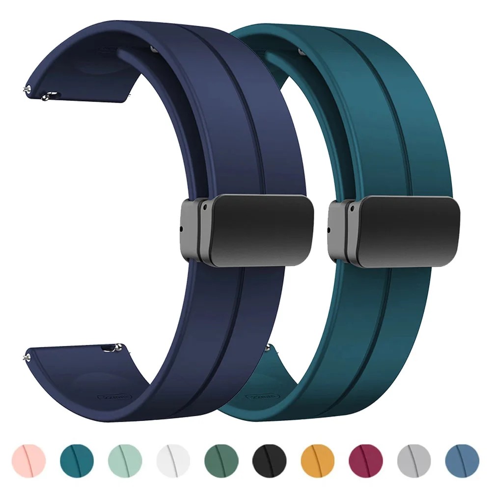 20Mm 22Mm Silicone Smart Watch Band For Xiaomi Mi Watch 2 Pro / S3 / S2 S1 Active Pro Color 2 Straps
