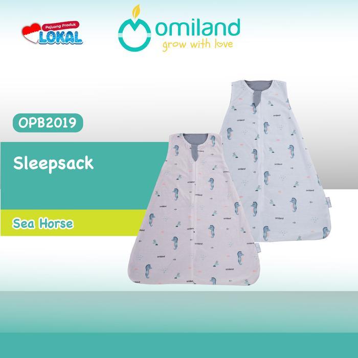 Omiland Sleep Sack Bayi 0-12 Bulan Sea Horse Series Kantong Tidur Bayi Resleting Selimut Tidur Anti